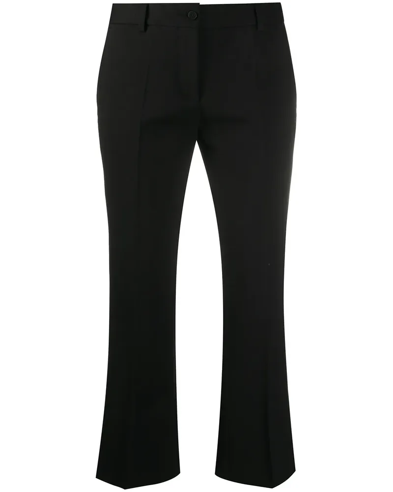 Alberto Biani Klassische Cropped-Hose - Schwarz Schwarz