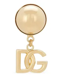 Dolce & Gabbana Ohrclip mit Logo-Anhänger Gold