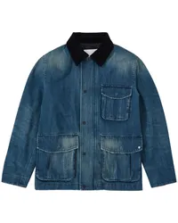 Closed Cargo-Hemdjacke aus Denim Blau