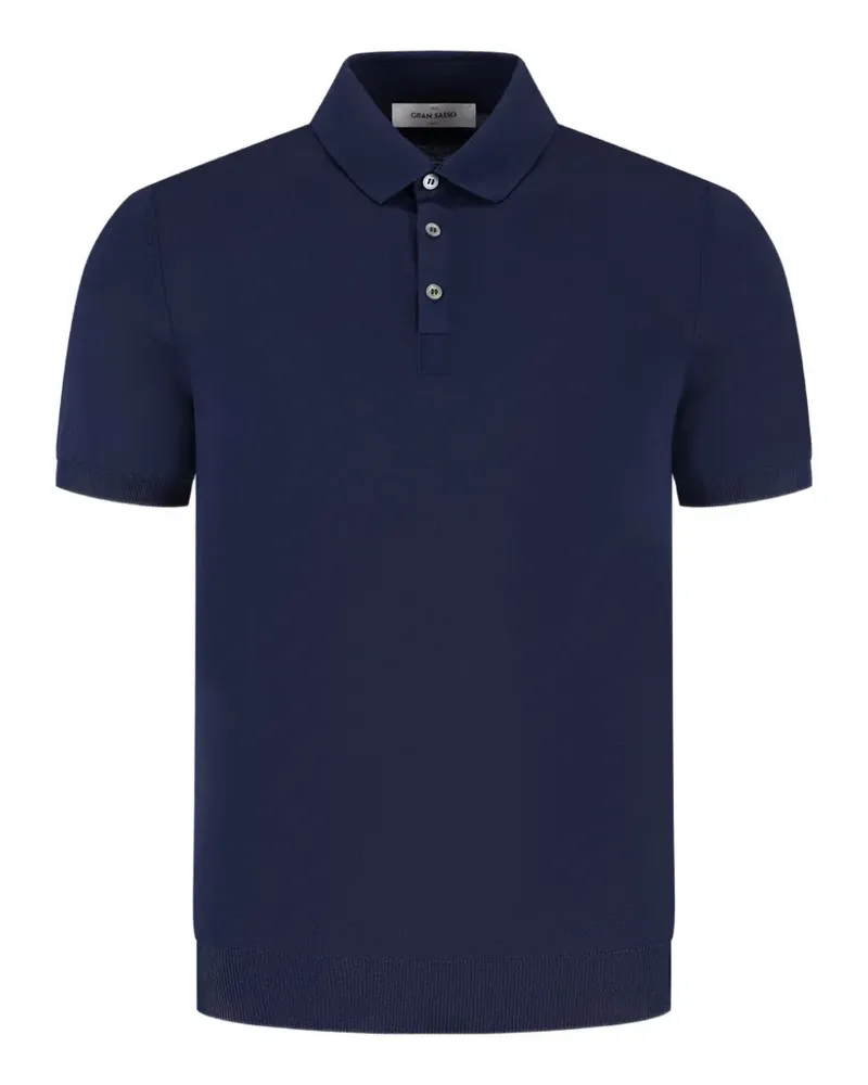 Gran Sasso buttoned polo shirt - Blau Blau
