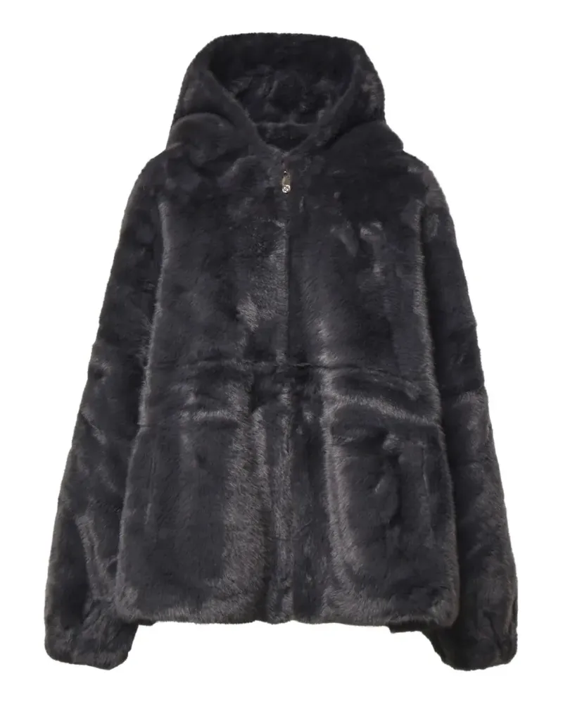 V°73 Princess faux-fur hooded coat - Grau Grau