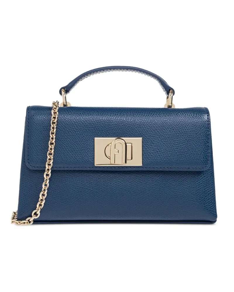 Furla Mini 1927 Tote Bag mit Kettenriemen - Blau Blau