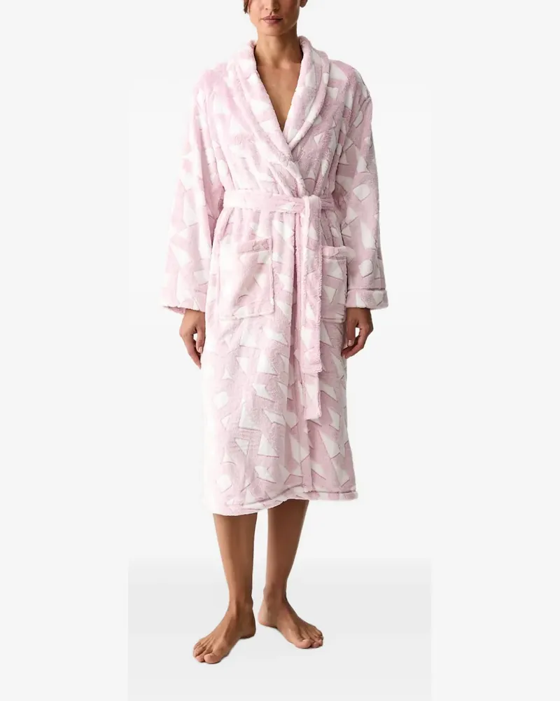 DKNY Morgenmantel mit Logo-Muster - Rosa Rosa