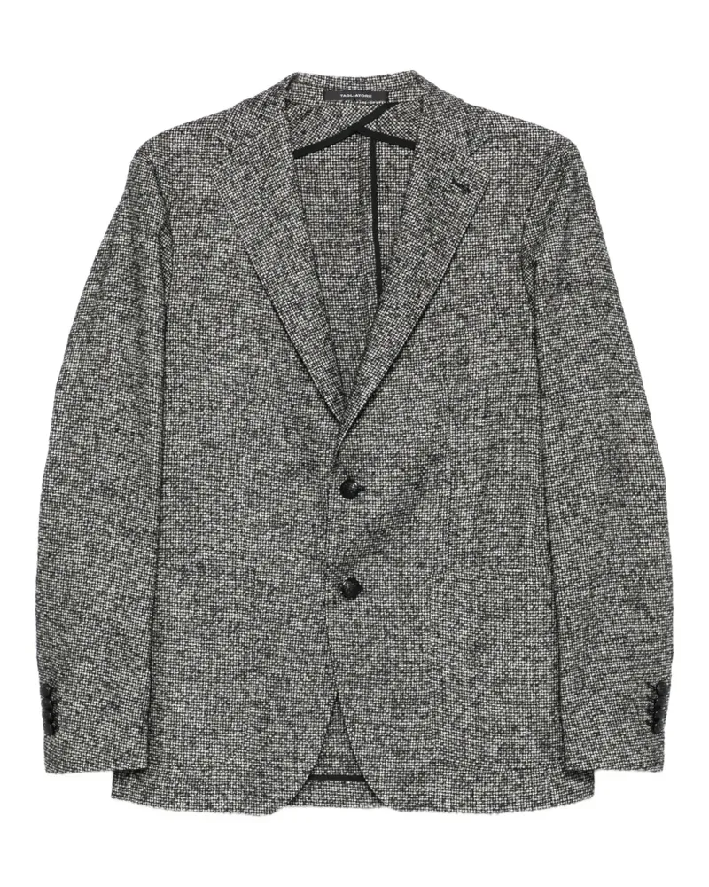 Tagliatore Strukturierter Blazer mit zwei Knöpfen - Schwarz Schwarz