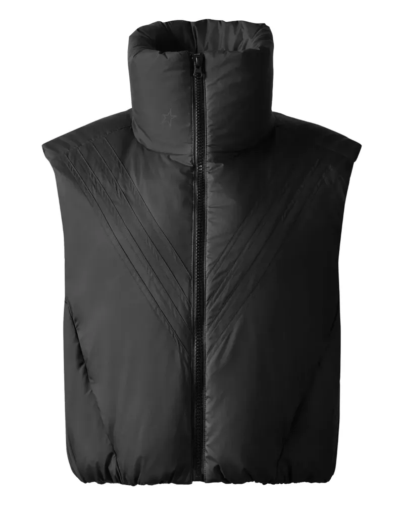 Perfect Moment Weste mit Chevron-Stehkragen - Schwarz Schwarz