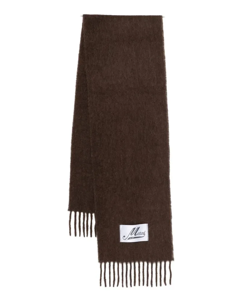Marni Schal mit Fransen - Braun Braun