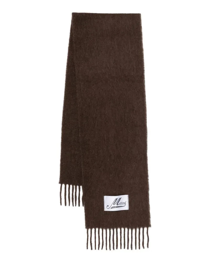 Marni fringed scarf - Braun Braun