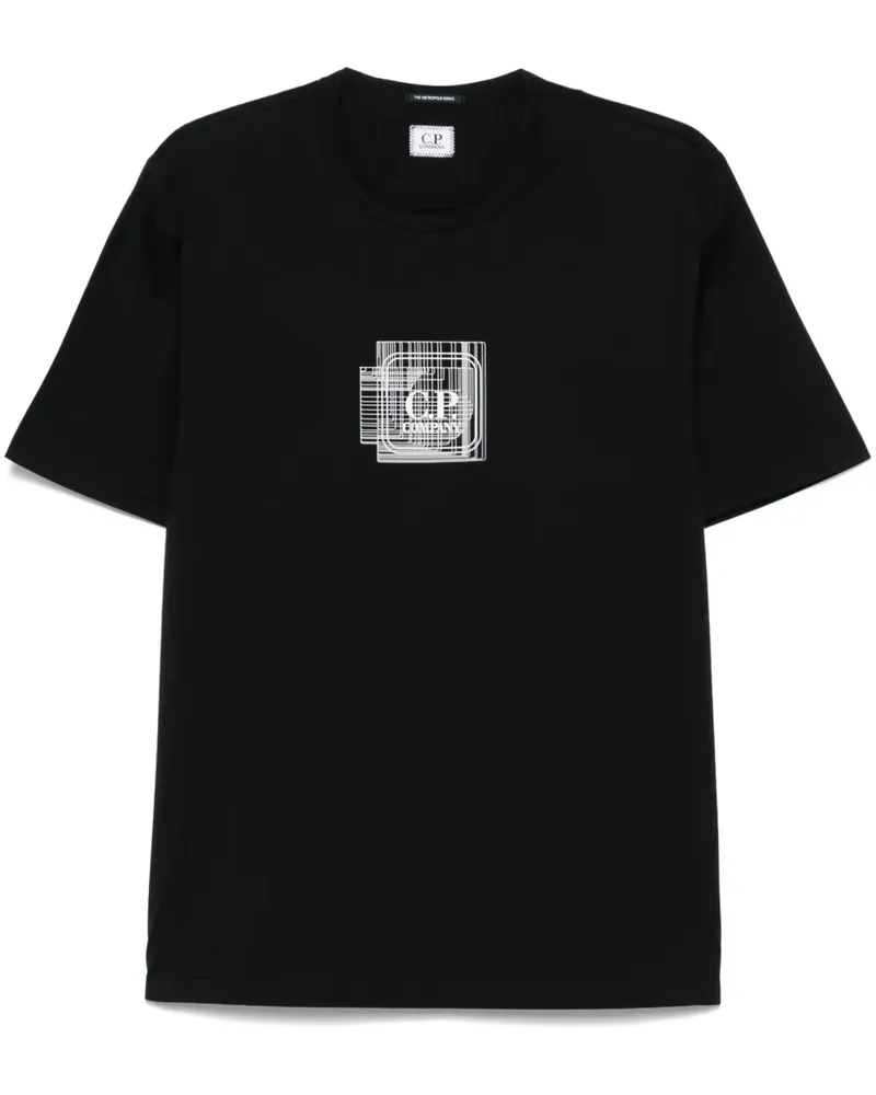 C.P. Company T-Shirt aus mercerisiertem Jersey - Schwarz Schwarz