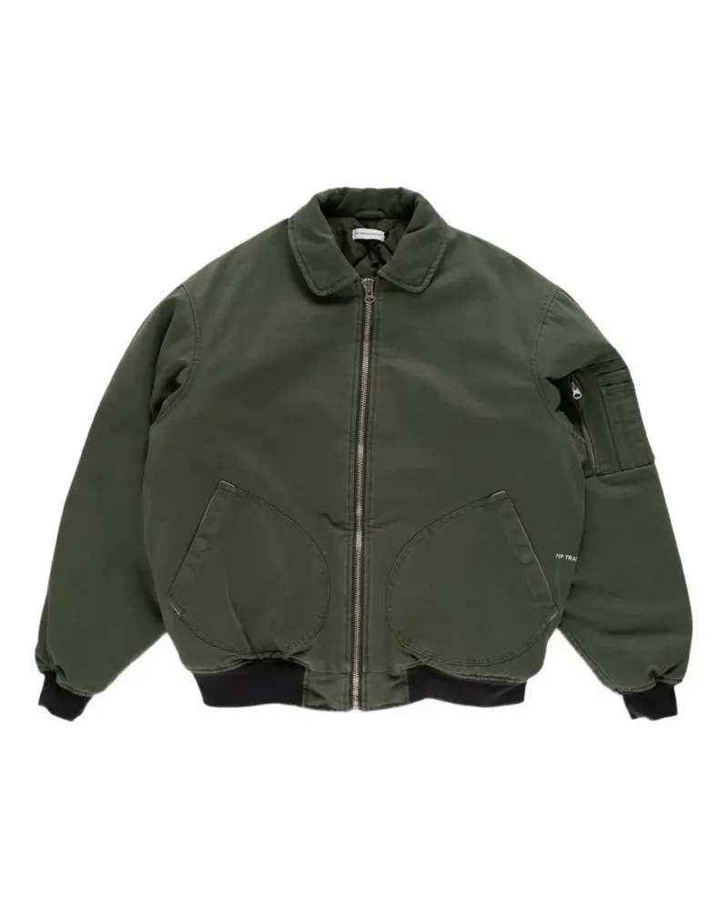 Pop Trading Company canvas flight jacket - Grün Grün