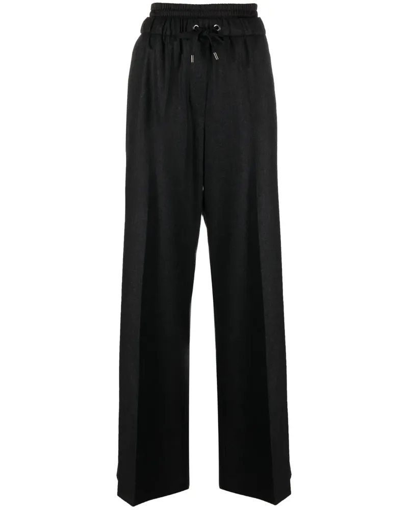 Brunello Cucinelli Hose mit weitem Bein - Schwarz Schwarz