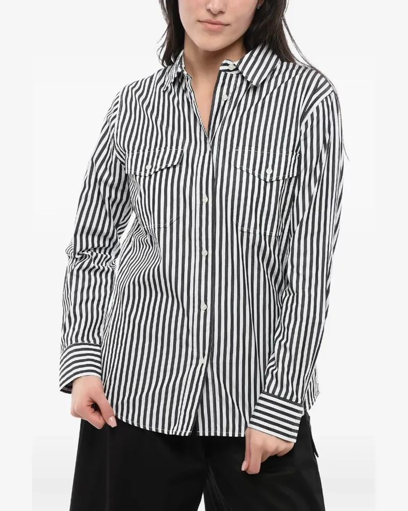 Woolrich Sahariana striped shirt - Weiß Weiß