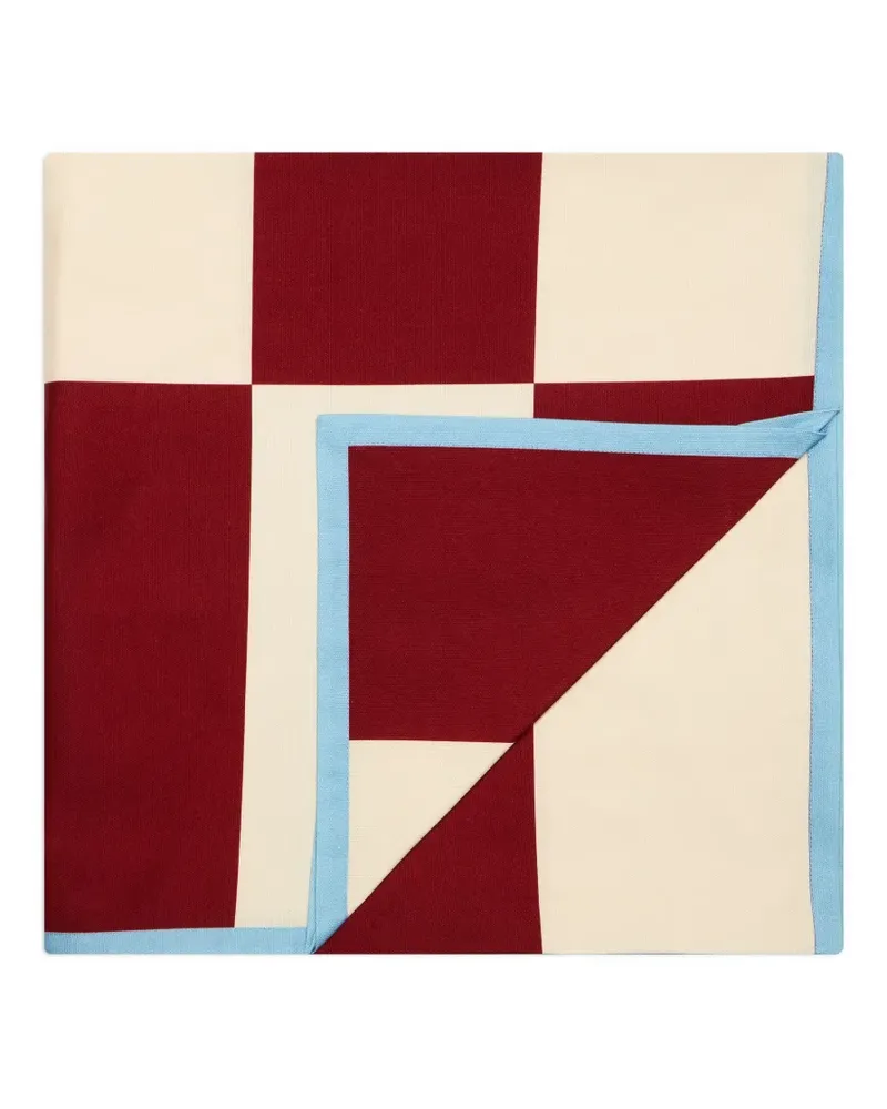 La DoubleJ Große Contrada Tischdecke - Rot Rot