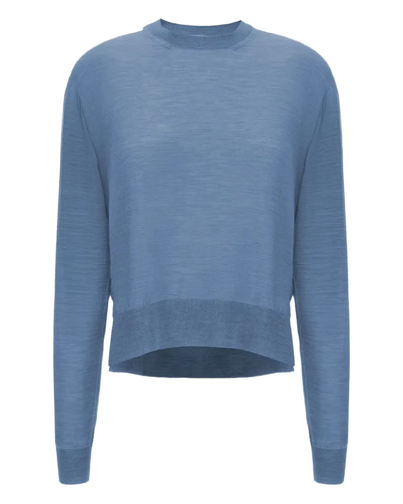 Jil Sander Meliertes Strickoberteil - Blau Blau