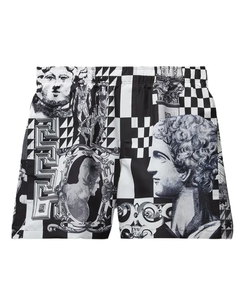 Versace Badeshorts mit Print - Schwarz Schwarz