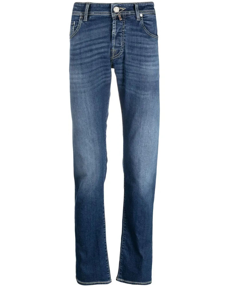 Jacob Cohën Ausgeblichene Straight-Leg-Jeans - Blau Blau