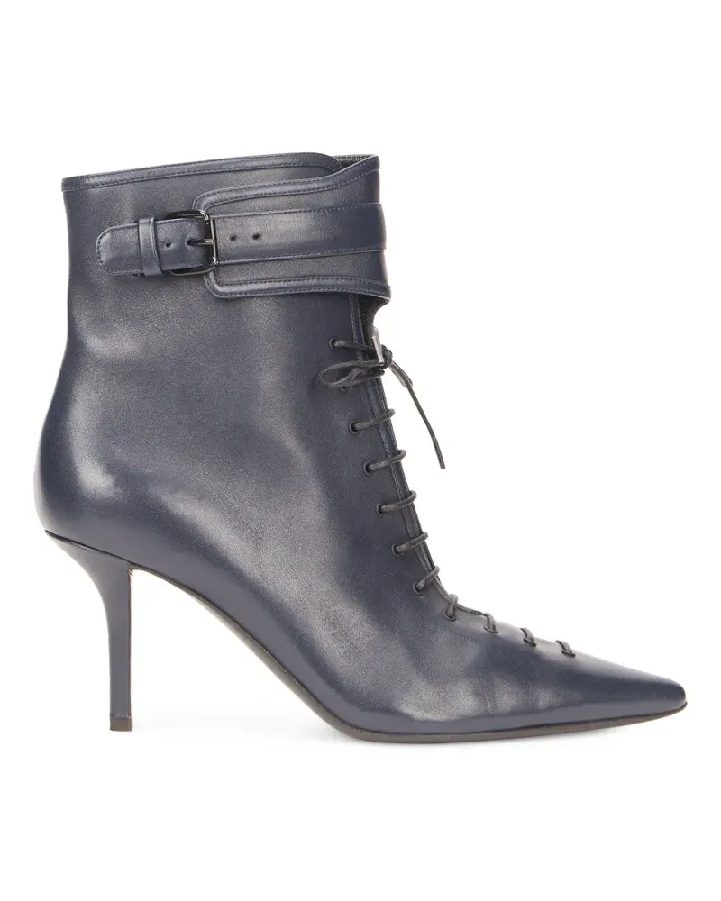 Philosophy Di Lorenzo Serafini lace-up buckle-strap ankle boots - Blau Blau