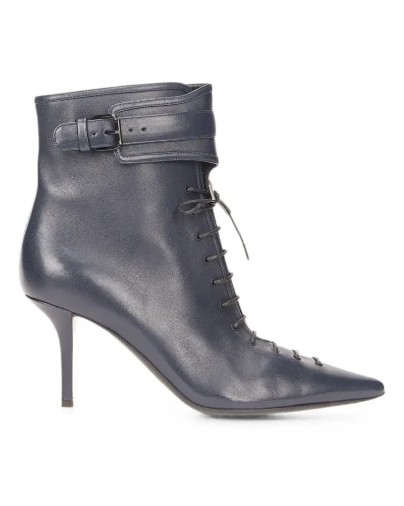 Philosophy Di Lorenzo Serafini lace-up buckle-strap ankle boots - Blau Blau
