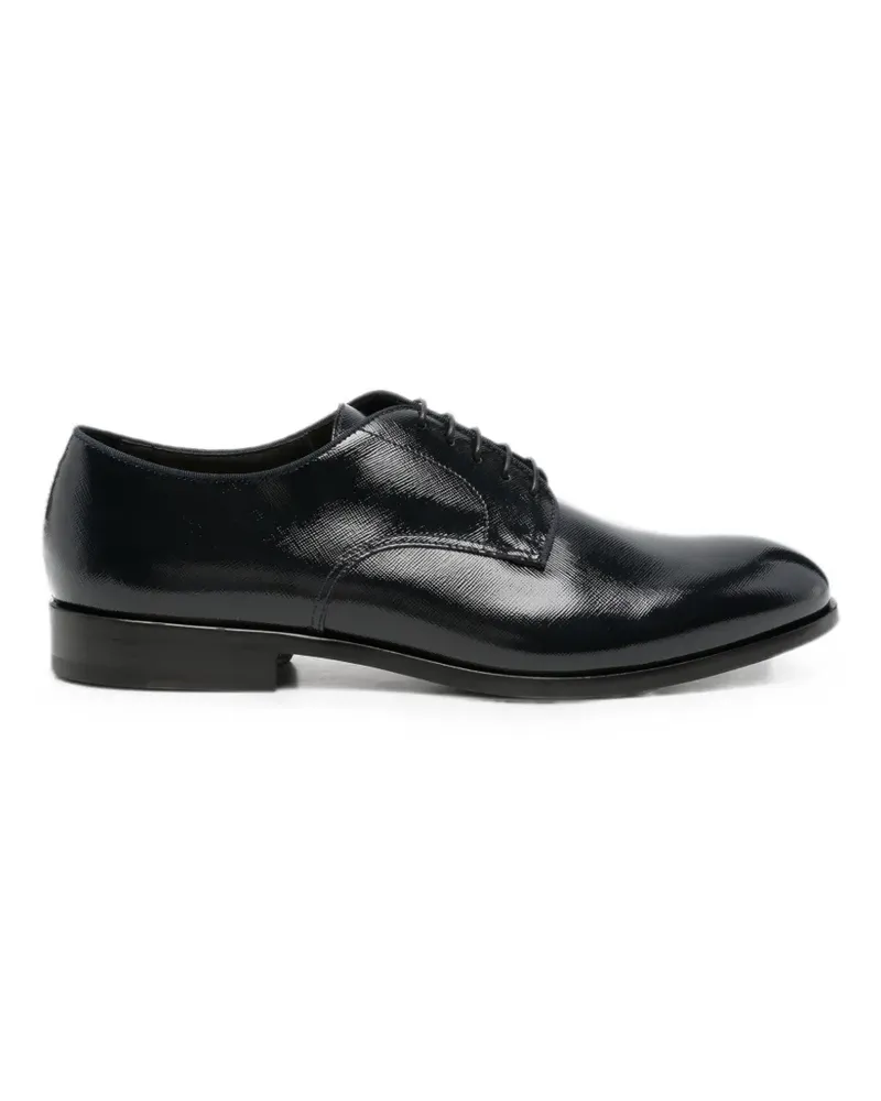 Doucal´s Derby-Schuhe aus Lackleder - Blau Blau