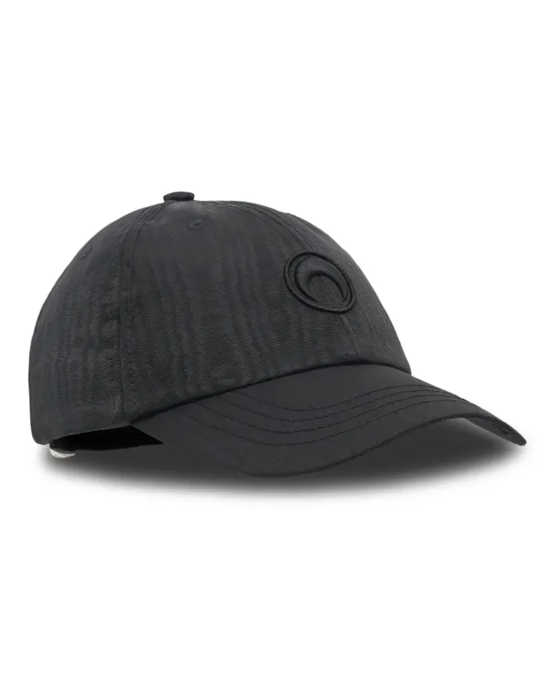 Marine Serre Moiré Baseballkappe mit Logo - Schwarz Schwarz
