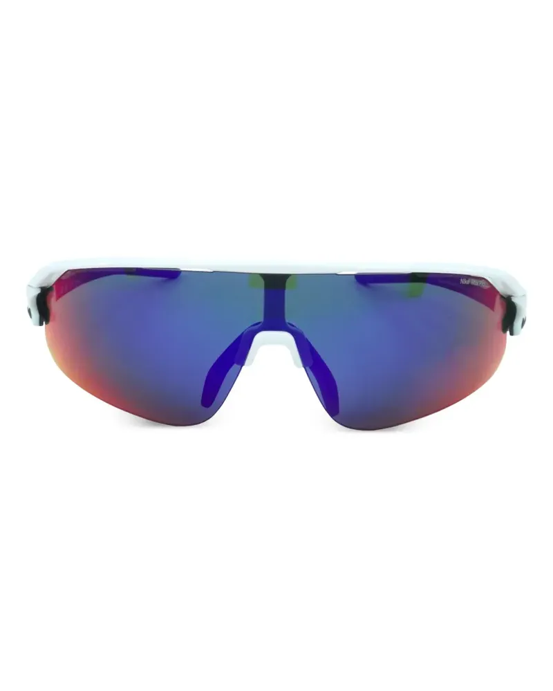 Nike Flyfree Sonnenbrille mit Shield-Gestell - Weiß Weiß