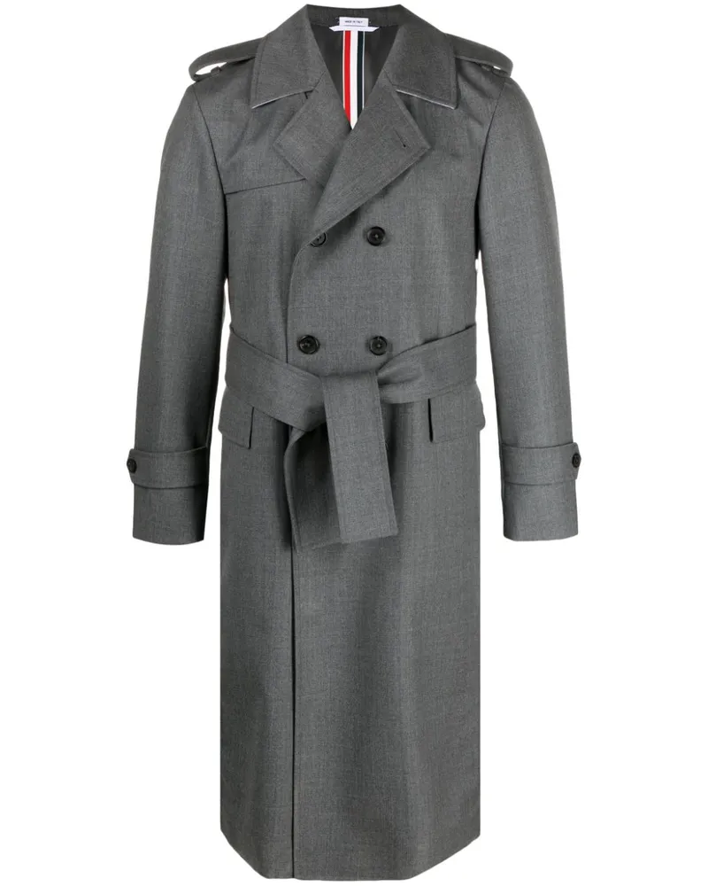 Thom Browne Trenchcoat aus Wolle - Grau Grau