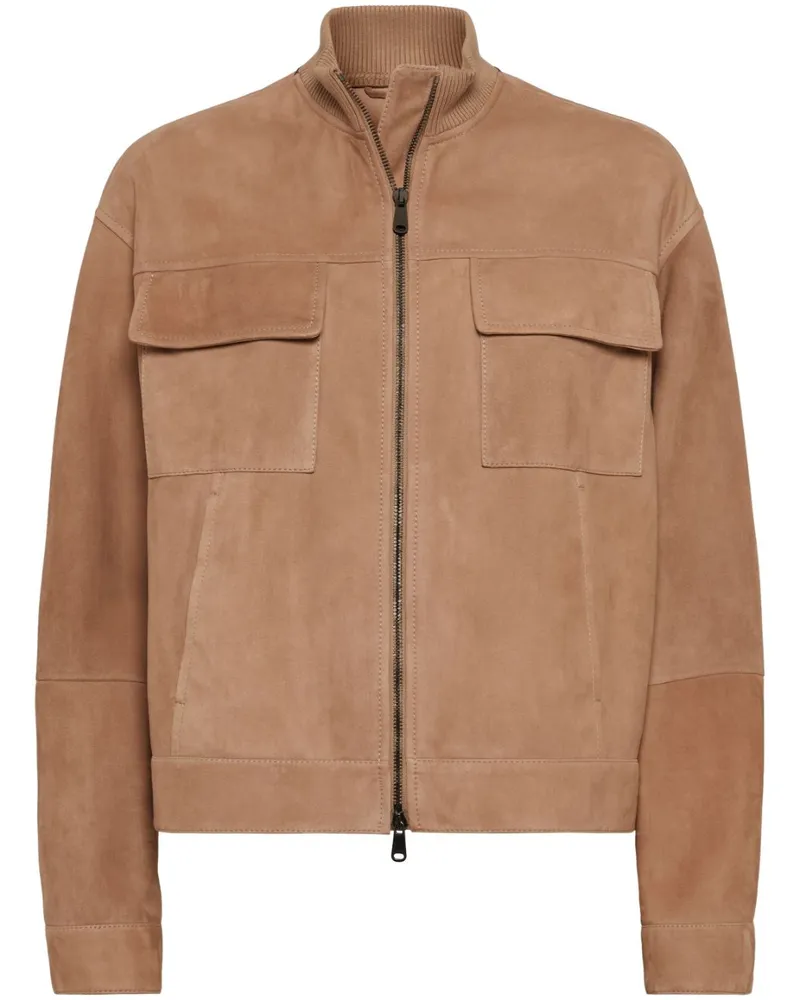 Brunello Cucinelli Couture Jacke aus Wildleder - Braun Braun