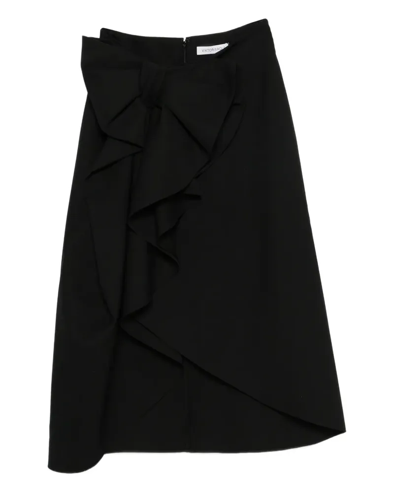 Viktor & Rolf Bleistiftrock mit Schleife - Schwarz Schwarz