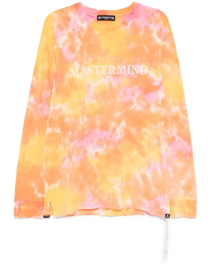 Mastermind World Langarmshirt mit Logo-Print - Orange Orange