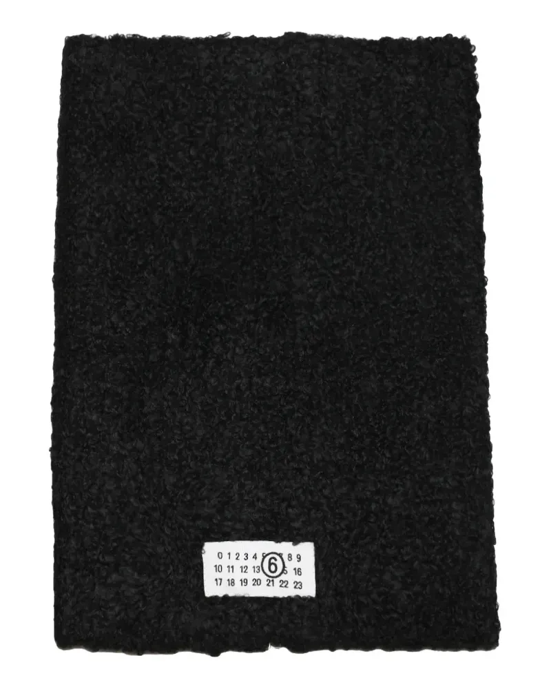Maison Margiela Schal mit Fleece-Struktur - Schwarz Schwarz