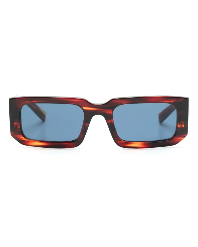 Prada Sonnenbrille mit eckigem Gestell - Braun Braun