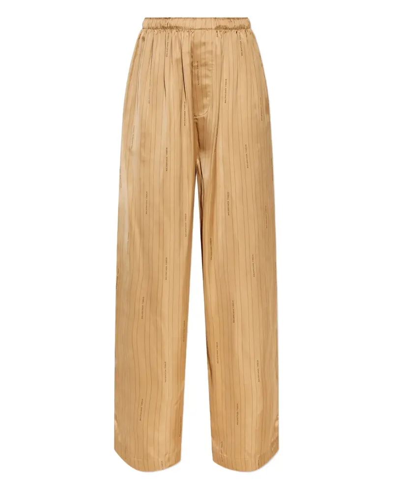 Balenciaga Gestreifte Hose - Nude Nude