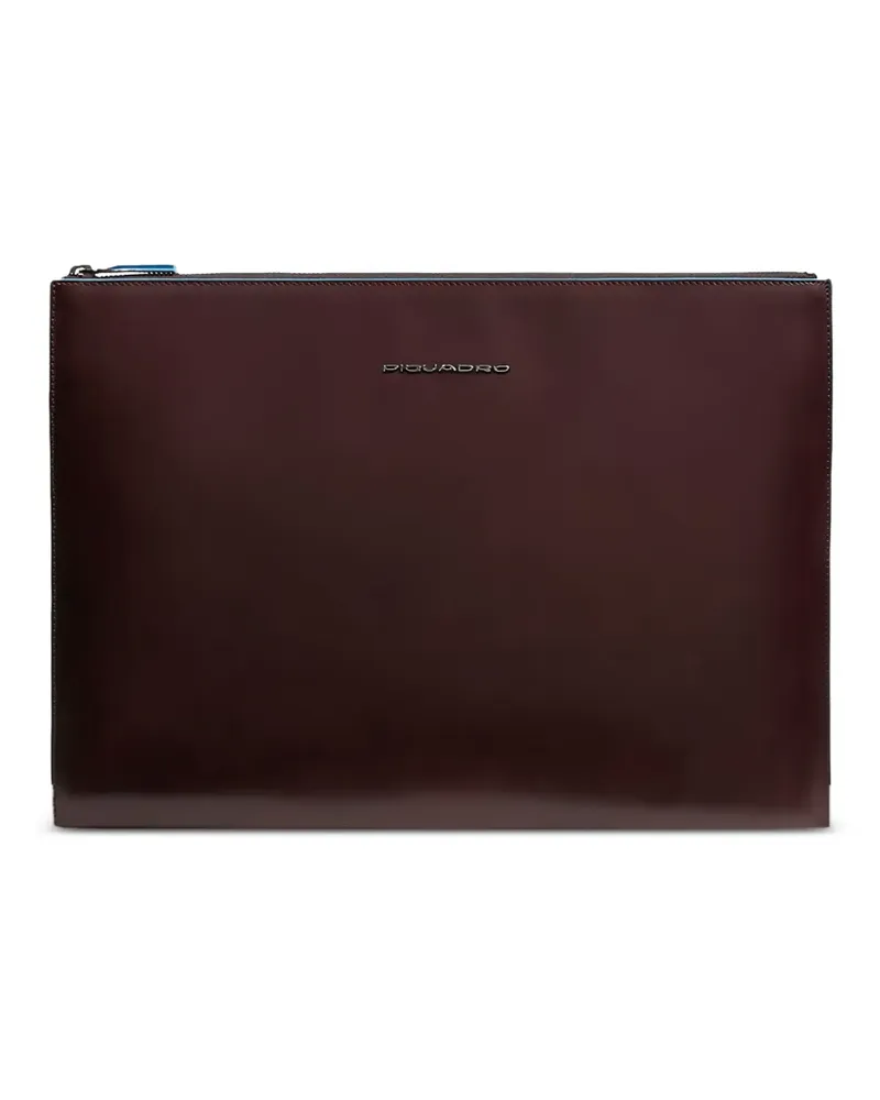 Piquadro iPad Pro leather clutch bag - Braun Braun
