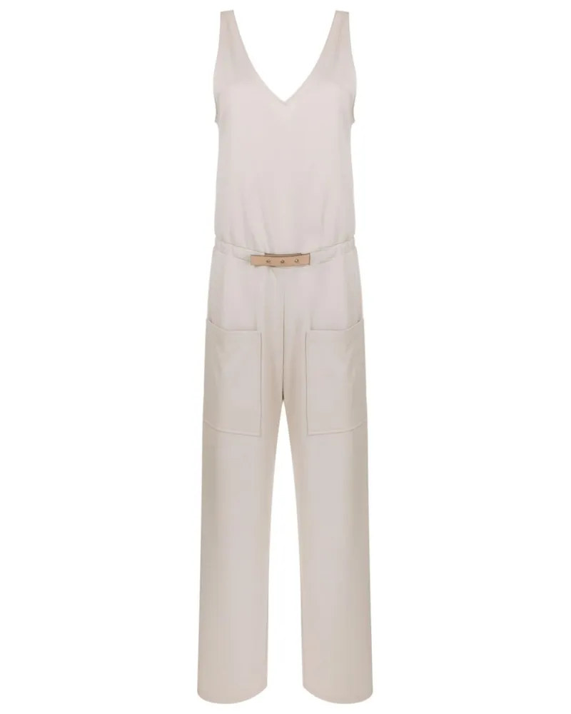 Gloria Coelho Ärmelloser Jumpsuit - Nude Nude