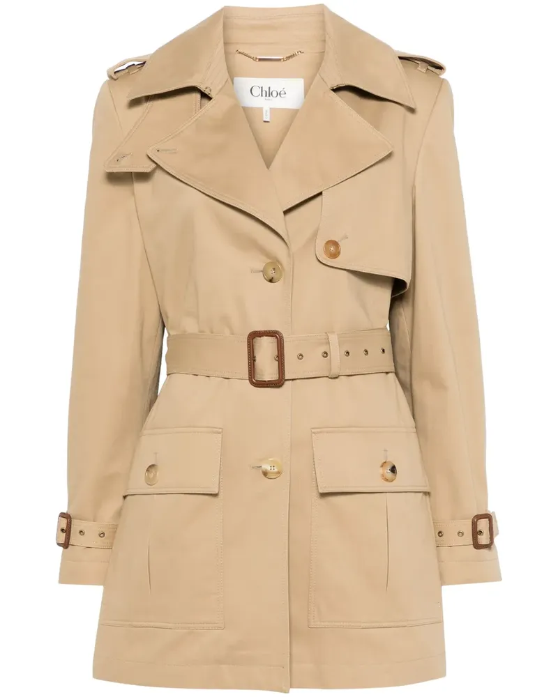 Chloé Trenchcoat mit Gürtel - Nude Nude