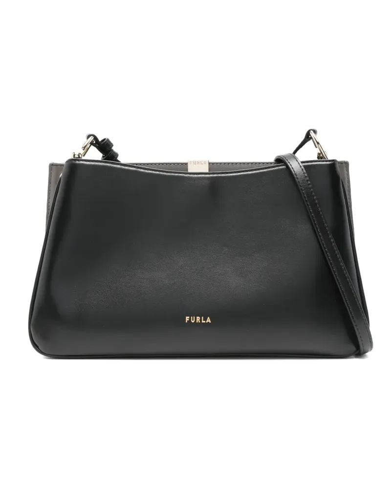 Furla medium Agata leather cross body bag - Schwarz Schwarz