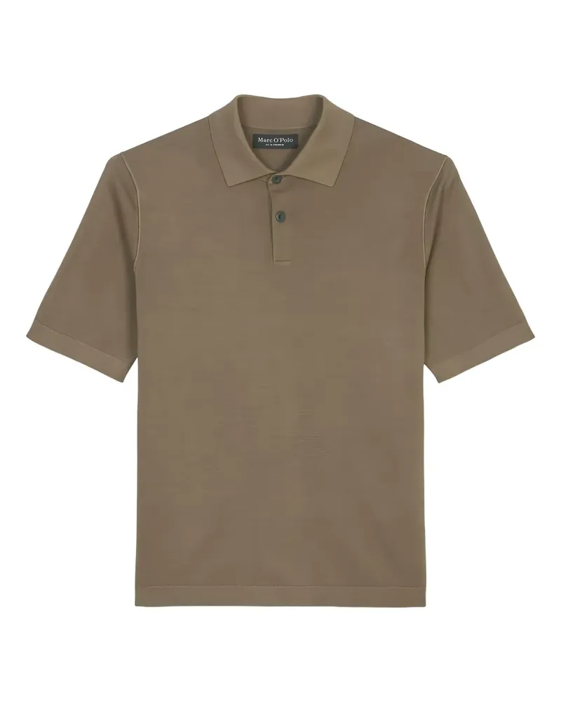 Marc O'Polo Poloshirt mit kurzen Ärmeln - Braun Braun