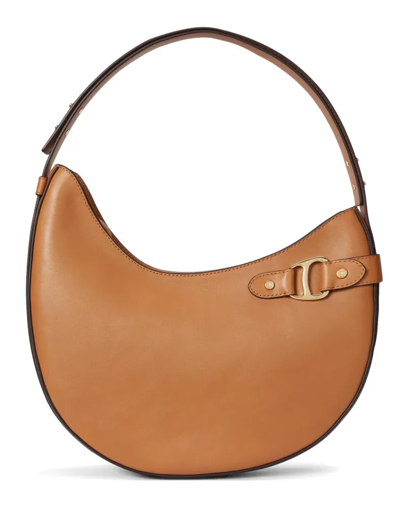 Ralph Lauren Große Tasha Schultertasche mit D-Ring - Braun Braun