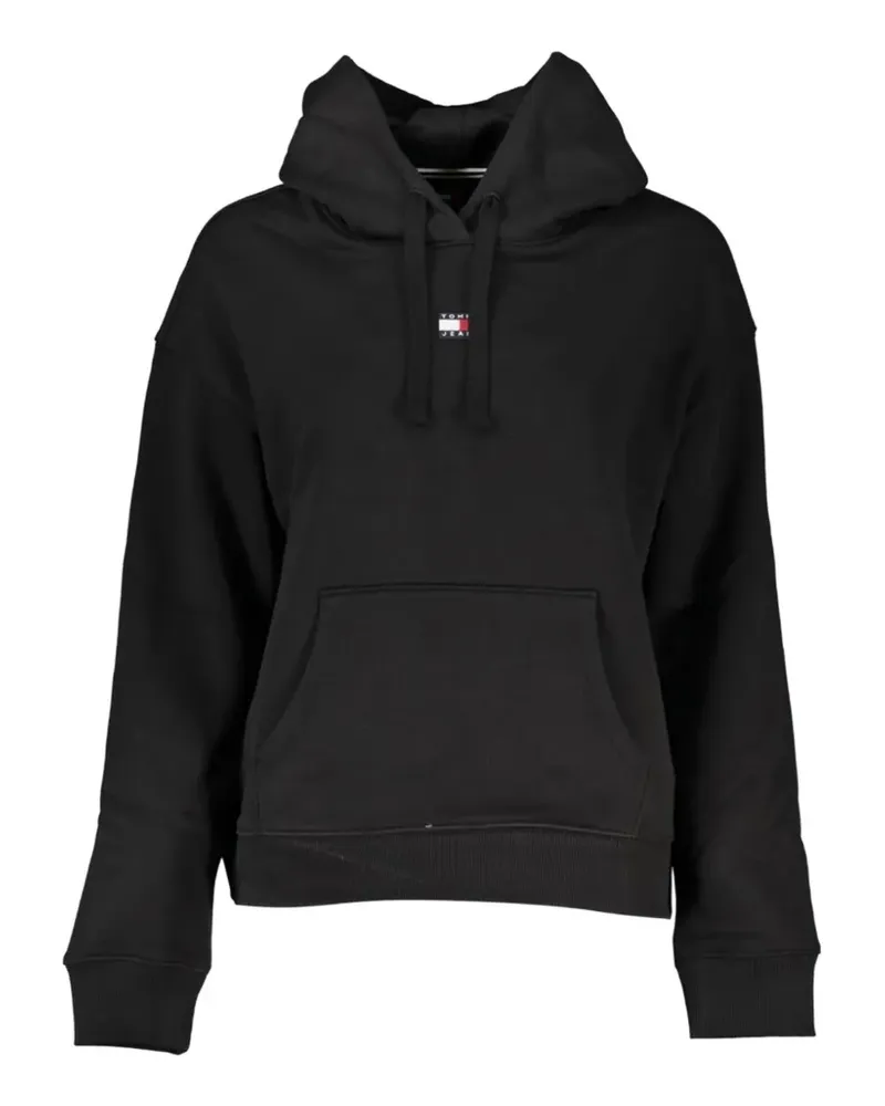 Tommy Hilfiger logo-patch hoodie - Schwarz Schwarz