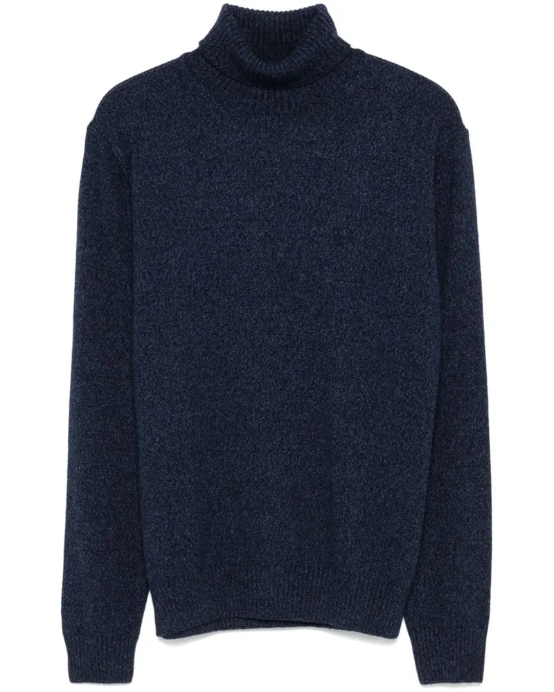 BARBA Dolcevita Pullover - Blau Blau