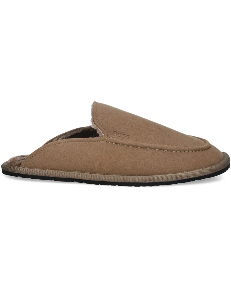HUGO BOSS MSFR slippers - Braun Braun