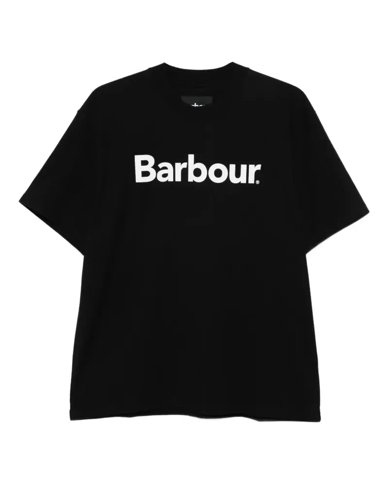 Barbour logo-print T-shirt - Schwarz Schwarz
