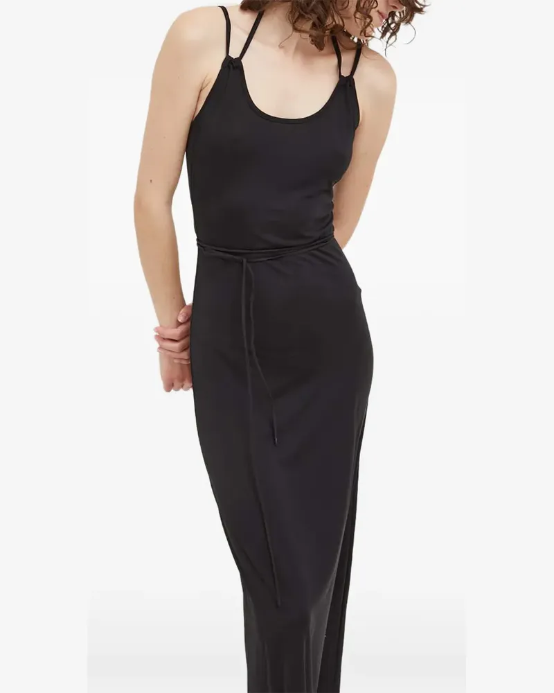 Résumé tie-waist open-back midi dress - Schwarz Schwarz