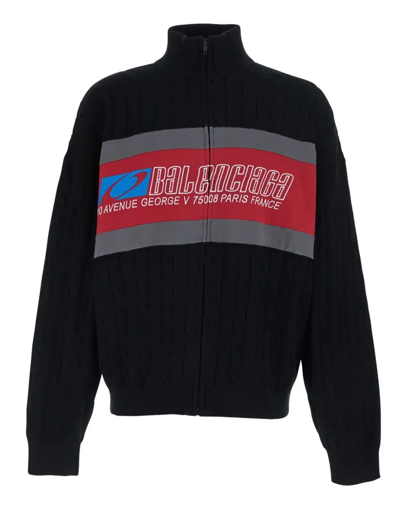 Balenciaga Sweatshirt mit Reißverschluss - Schwarz Schwarz