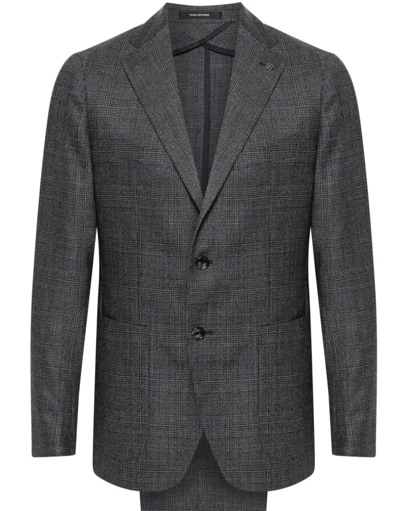 Tagliatore Prince of Wales Anzug - Grau Grau
