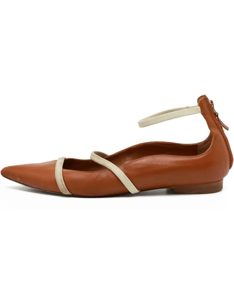 Malone Souliers Ballerinas aus Leder - Braun Braun