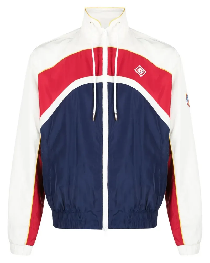 Casablanca Paris Arch Sportjacke mit Kontrasteinsätzen - Blau Blau