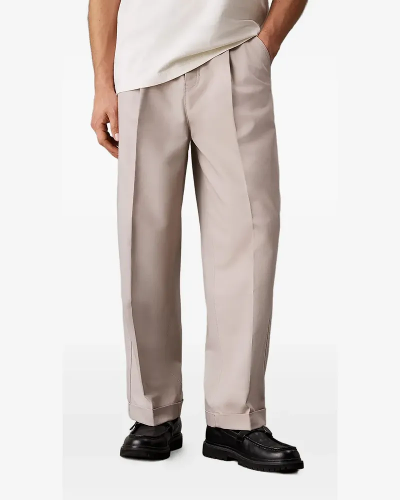 Calvin Klein Hose mit Falten - Grau Grau