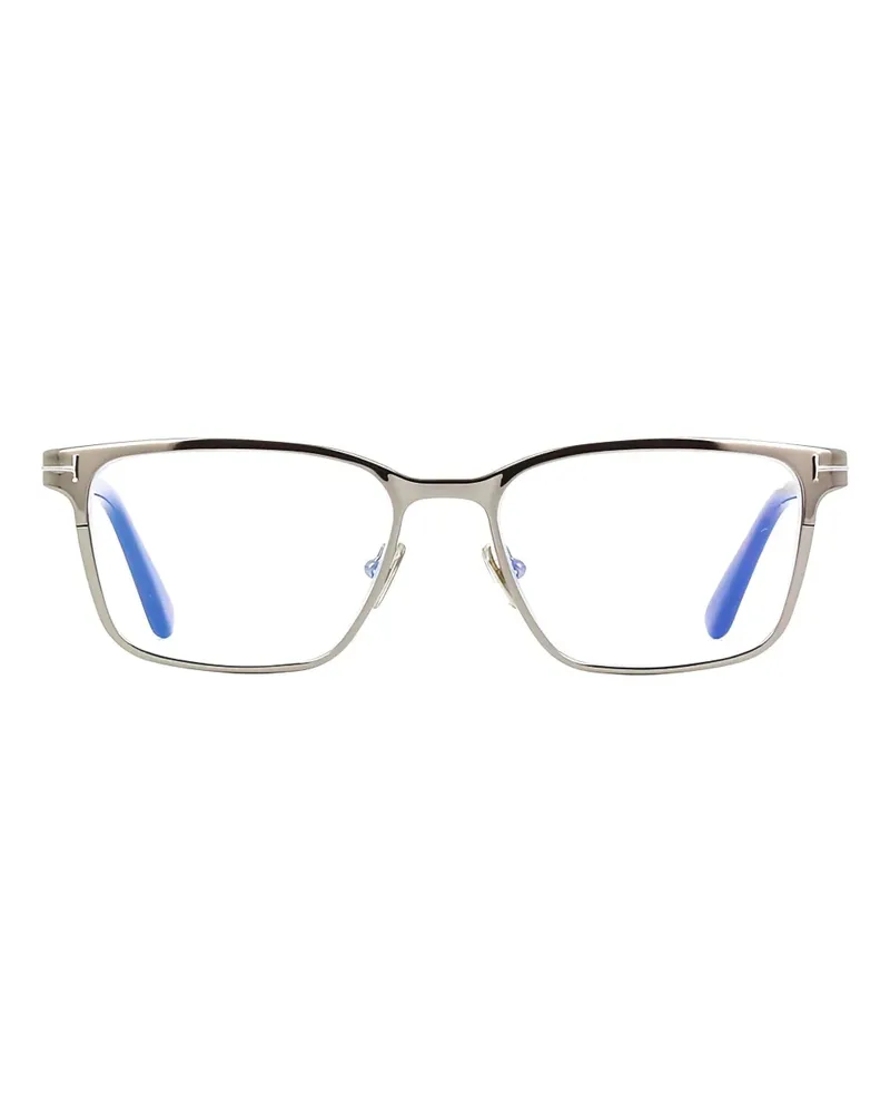 Tom Ford Eckige Brille mit Vollrand - Silber Silber