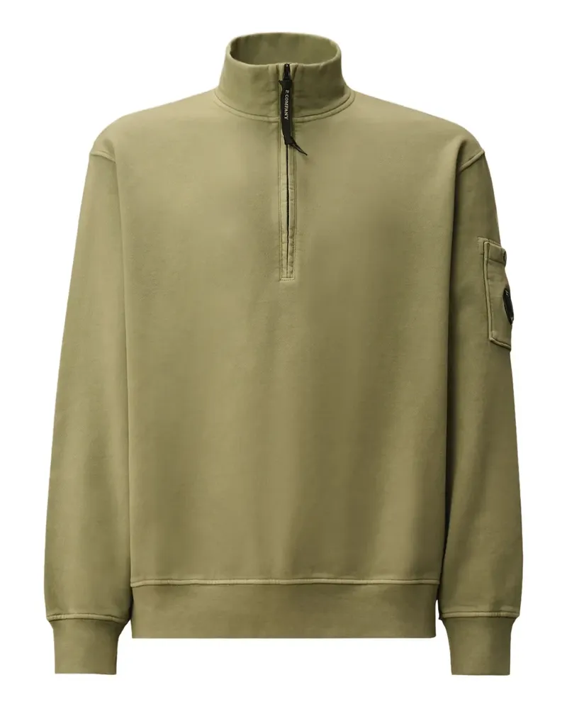 C.P. Company Half-Zip-Sweatshirt mit Tasche - Grün Grün