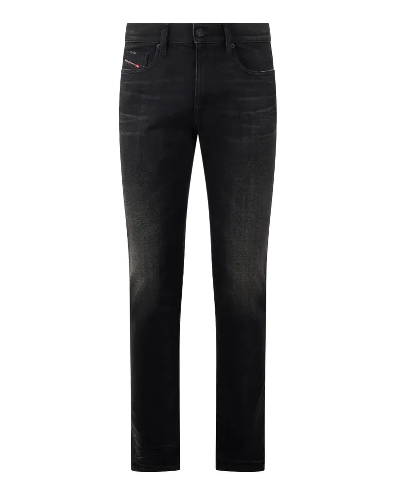 Diesel slim-fit zip-closure jeans - Schwarz Schwarz